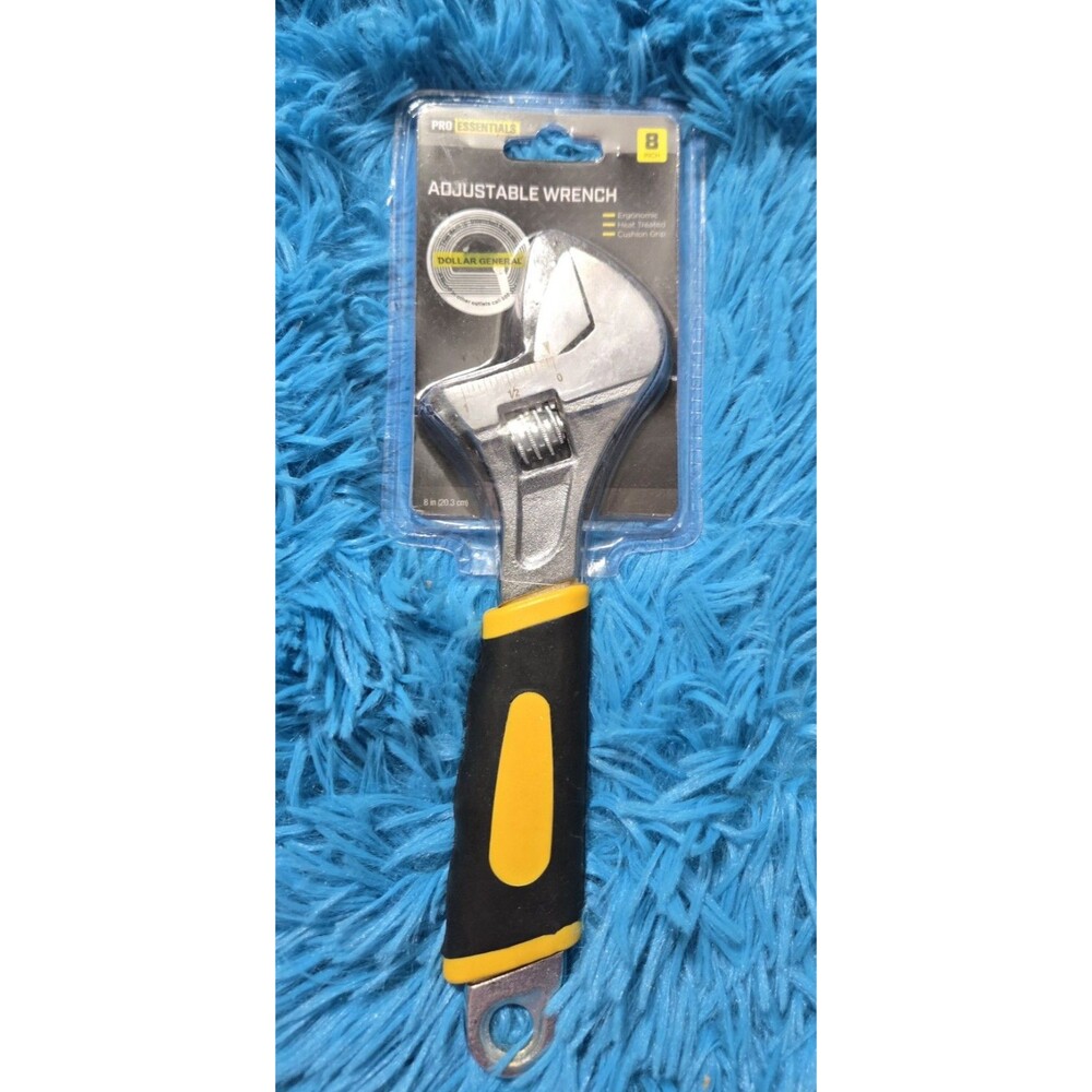 Pro Essentials Adjustable Wrench 8”
